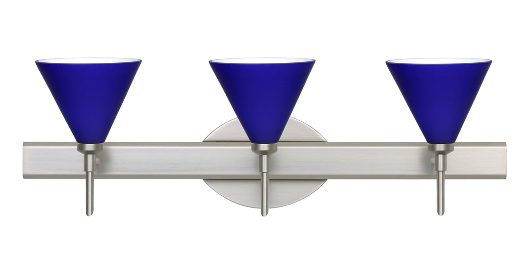 Besa Kani 3SW-5121CM-SN Bath Vanity Light 23 in. wide - Satin Nickel