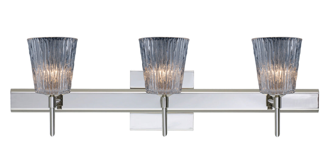 Besa Nico 3SW-512500-CR-SQ Bath Vanity Light 23 in. wide - Chrome