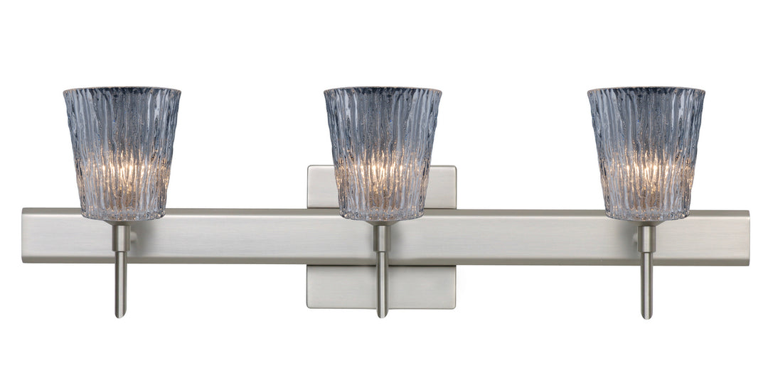 Besa Nico 3SW-512500-SN-SQ Bath Vanity Light 23 in. wide - Satin Nickel