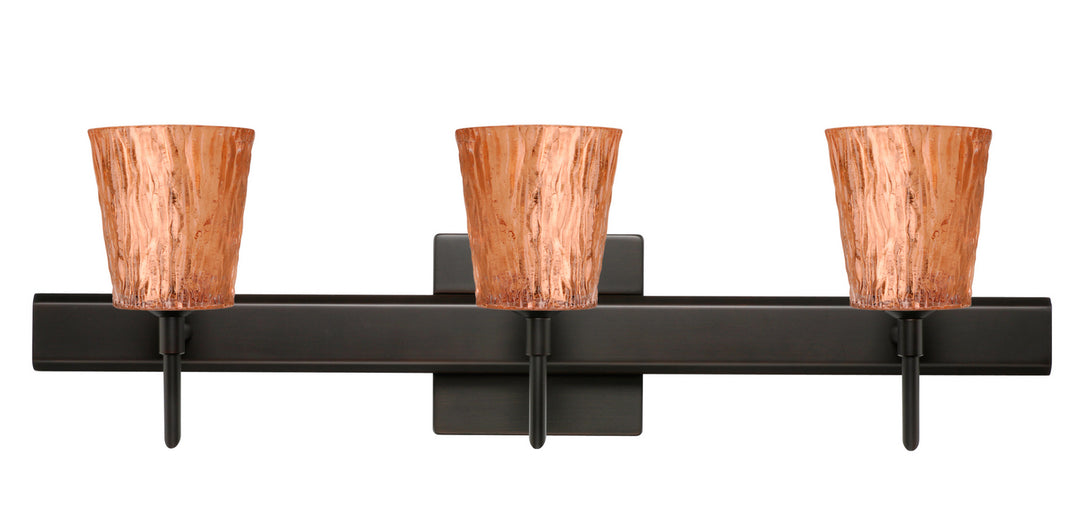 Besa Nico 3SW-5125CF-BR-SQ Bath Vanity Light 23 in. wide - Bronze