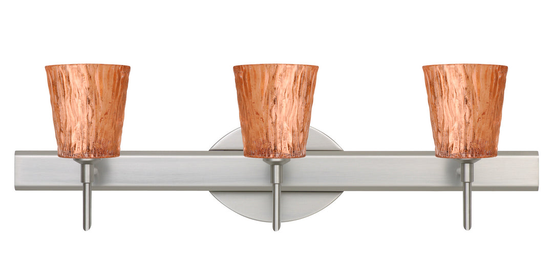 Besa Nico 3SW-5125CF-SN Bath Vanity Light 23 in. wide - Satin Nickel