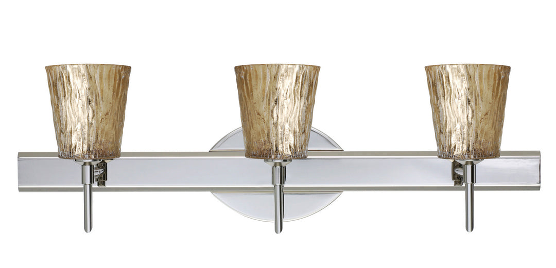 Besa Nico 3SW-5125GF-CR Bath Vanity Light 23 in. wide - Chrome