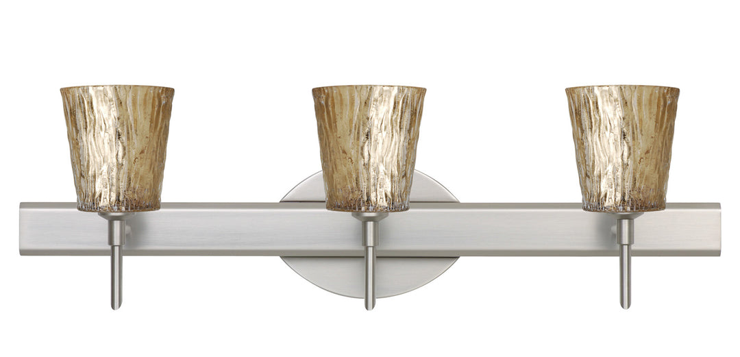 Besa Nico 3SW-5125GF-SN Bath Vanity Light 23 in. wide - Satin Nickel