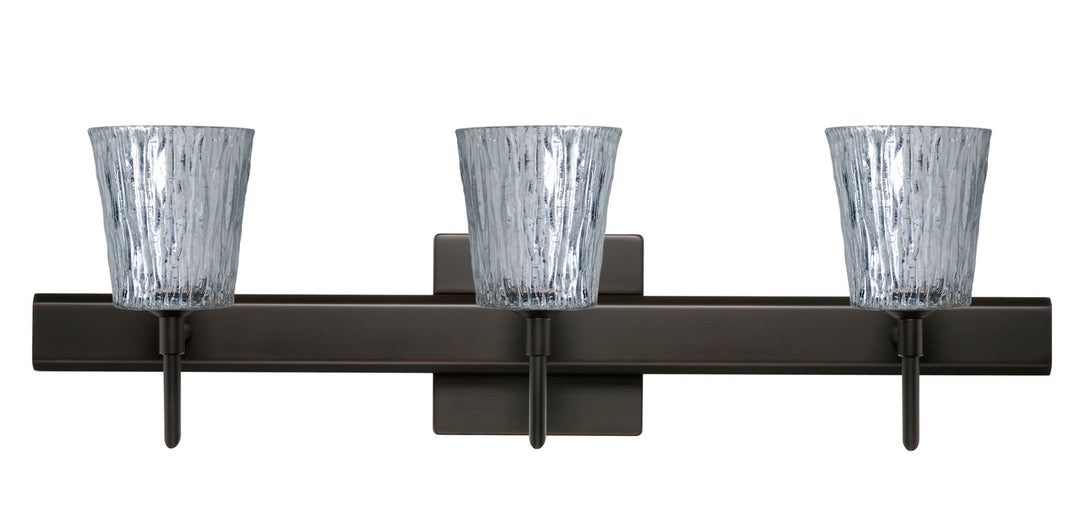 Besa Nico 3SW-5125SF-BR-SQ Bath Vanity Light 23 in. wide - Bronze