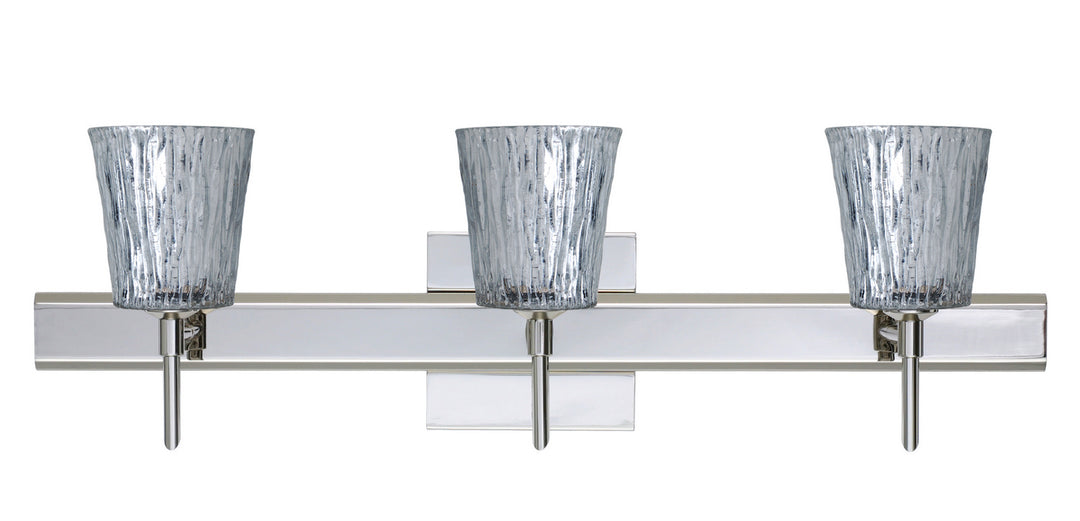 Besa Nico 3SW-5125SF-CR-SQ Bath Vanity Light 23 in. wide - Chrome