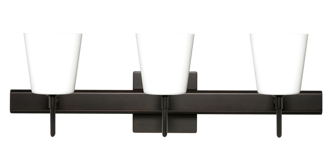 Besa Canto 3SW-513107-BR-SQ Bath Vanity Light 23 in. wide - Bronze