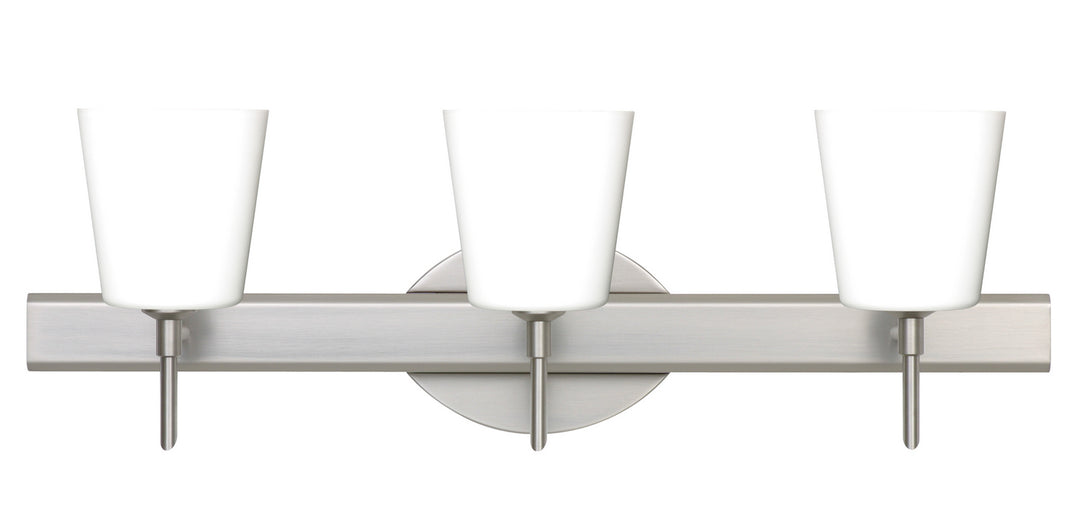 Besa Canto 3SW-513107-SN Bath Vanity Light 23 in. wide - Satin Nickel