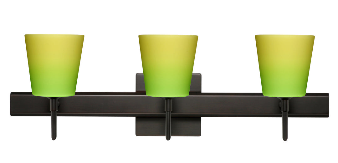 Besa Canto 3SW-5131GY-BR-SQ Bath Vanity Light 23 in. wide - Bronze