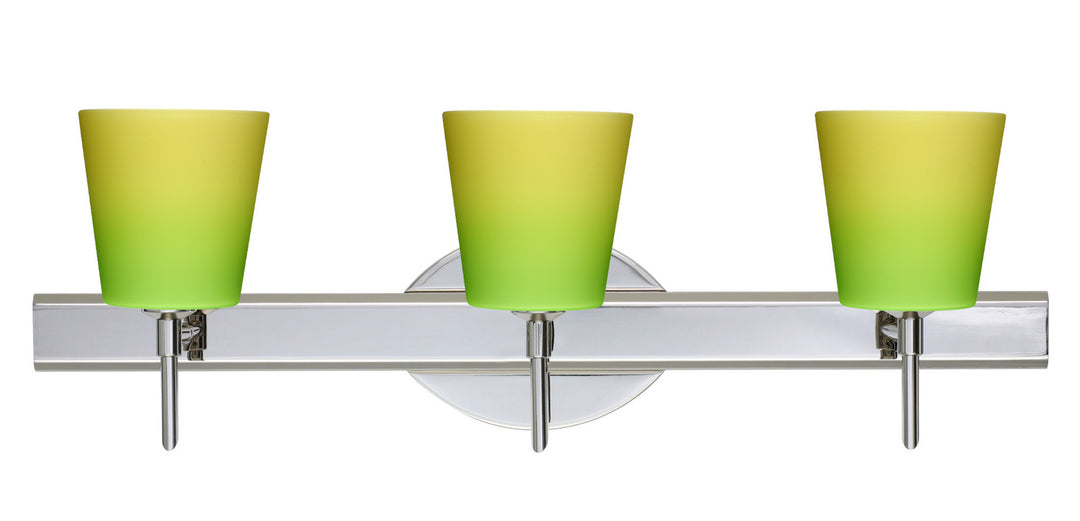 Besa Canto 3SW-5131GY-CR Bath Vanity Light 23 in. wide - Chrome
