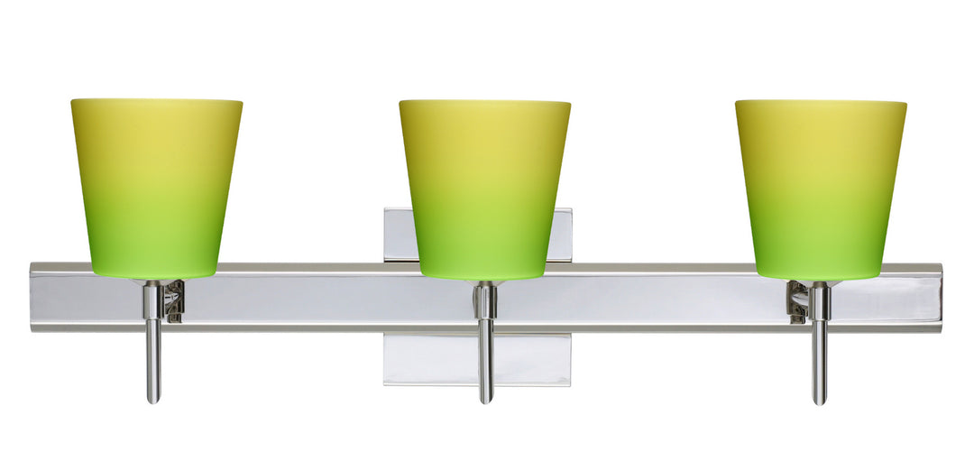 Besa Canto 3SW-5131GY-CR-SQ Bath Vanity Light 23 in. wide - Chrome
