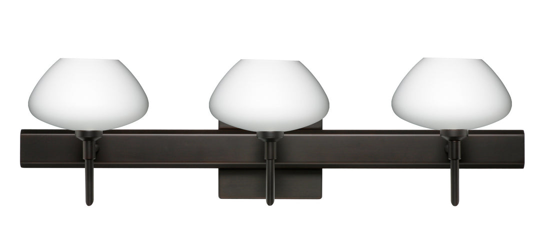 Besa Peri 3SW-541007-BR-SQ Bath Vanity Light 23 in. wide - Bronze