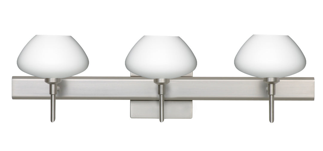 Besa Peri 3SW-541007-SN-SQ Bath Vanity Light 23 in. wide - Satin Nickel