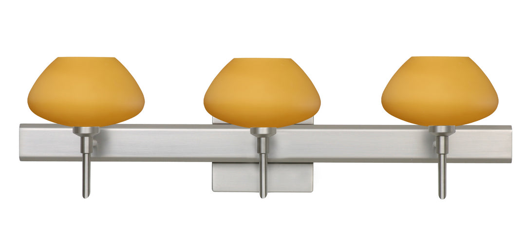 Besa Peri 3SW-541080-SN-SQ Bath Vanity Light 23 in. wide - Satin Nickel
