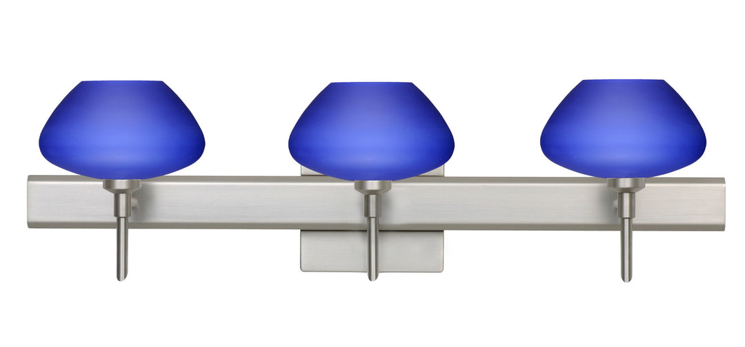 Besa Peri 3SW-541087-SN-SQ Bath Vanity Light 23 in. wide - Satin Nickel