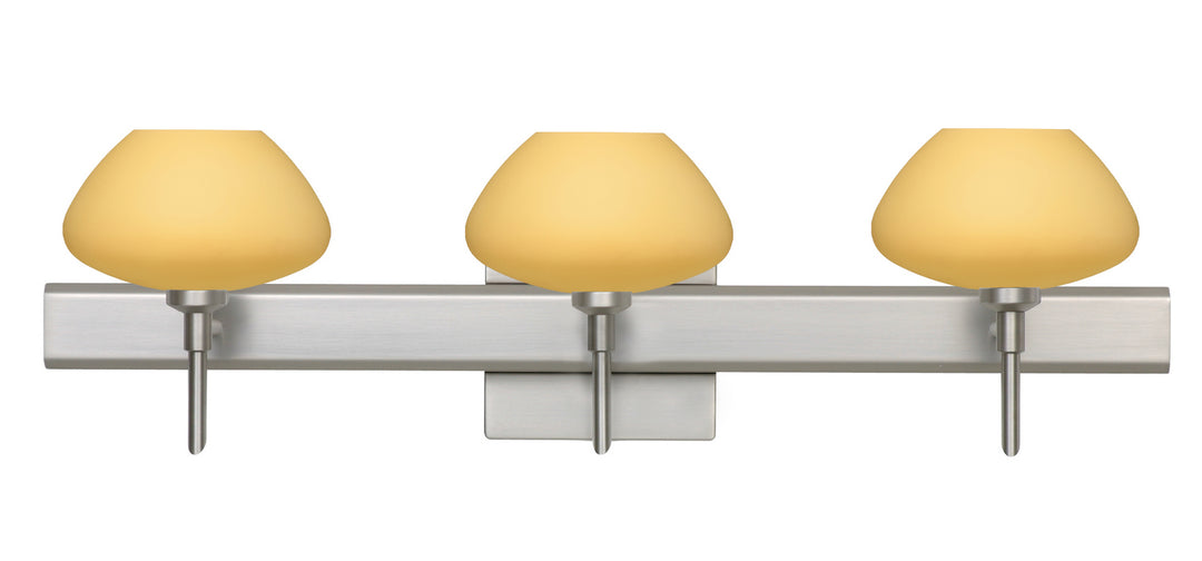 Besa Peri 3SW-5410VM-SN-SQ Bath Vanity Light 23 in. wide - Satin Nickel