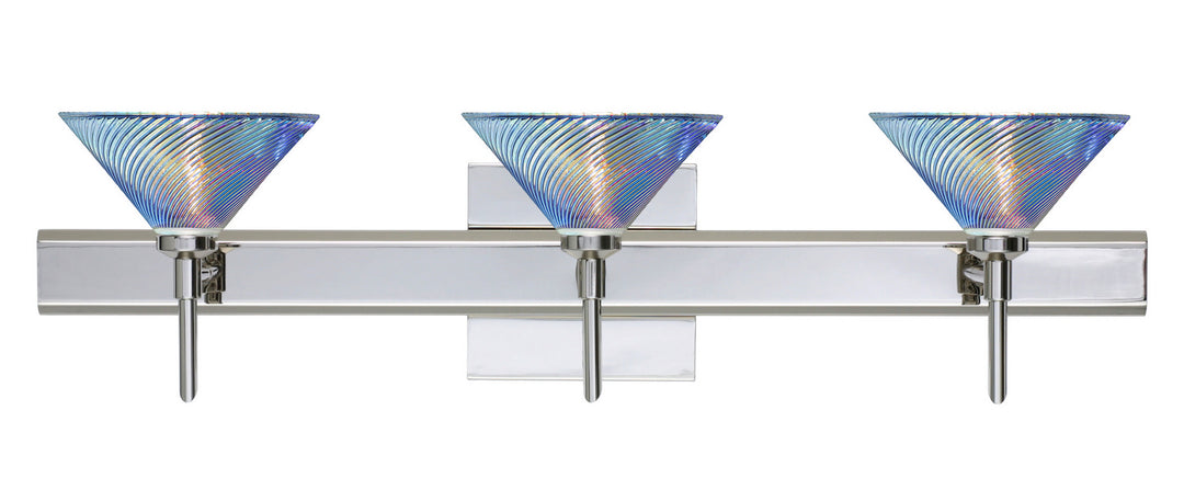 Besa Kona 3SW-550493-CR-SQ Bath Vanity Light 23 in. wide - Chrome