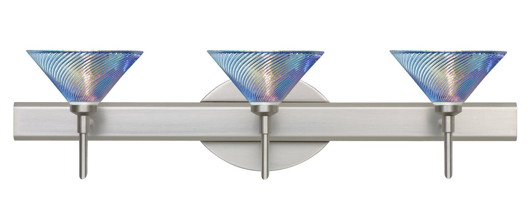Besa Kona 3SW-550493-SN Bath Vanity Light 23 in. wide - Satin Nickel