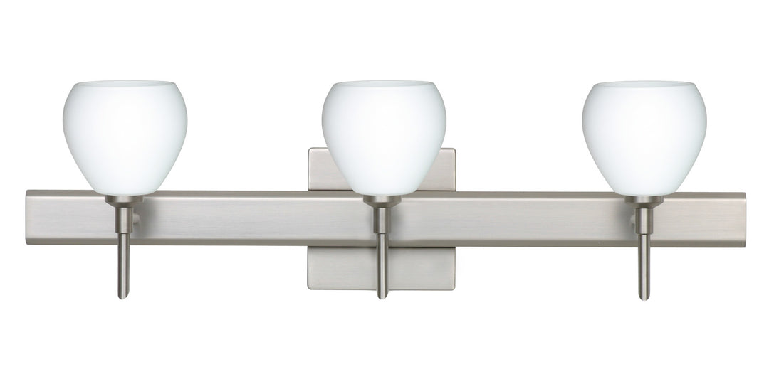 Besa Tay Tay 3SW-560507-SN-SQ Bath Vanity Light 23 in. wide - Satin Nickel