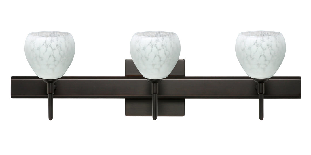 Besa Tay Tay 3SW-560519-BR-SQ Bath Vanity Light 23 in. wide - Bronze