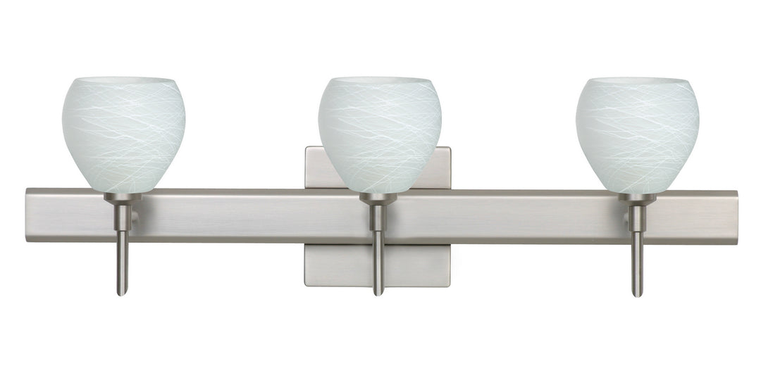Besa Tay Tay 3SW-560560-SN-SQ Bath Vanity Light 23 in. wide - Satin Nickel