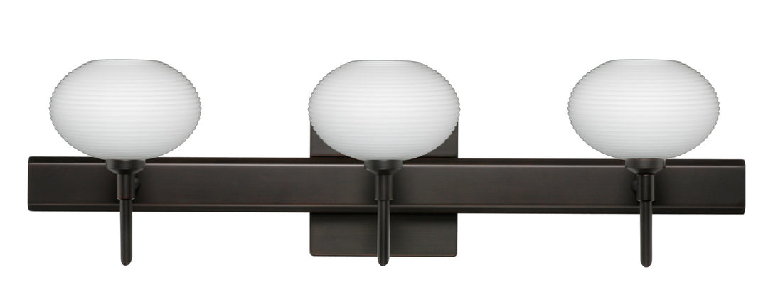 Besa Lasso 3SW-561207-BR-SQ Bath Vanity Light 23 in. wide - Bronze