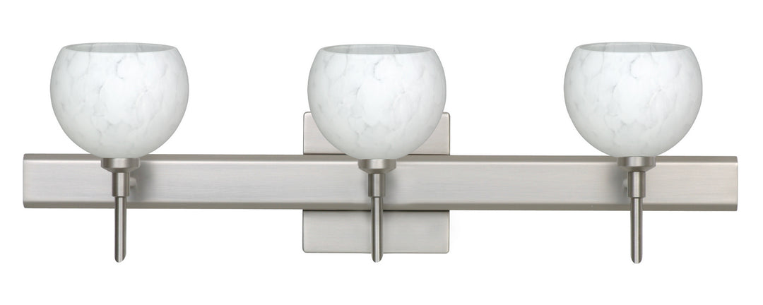 Besa Palla 3SW-565819-SN-SQ Bath Vanity Light 23 in. wide - Satin Nickel
