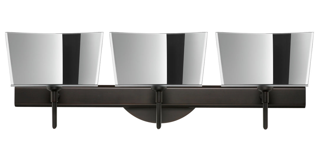 Besa Groove 3SW-6773MR-BR Bath Vanity Light 24 in. wide - Bronze