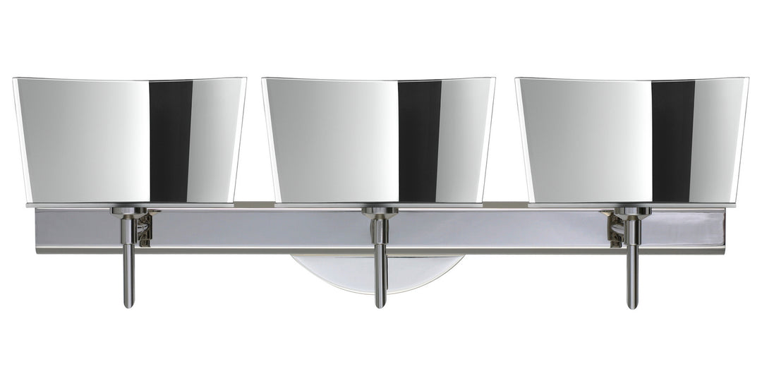 Besa Groove 3SW-6773MR-CR Bath Vanity Light 24 in. wide - Chrome