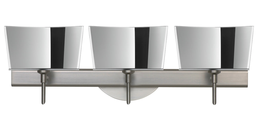 Besa Groove 3SW-6773MR-SN Bath Vanity Light 24 in. wide - Satin Nickel