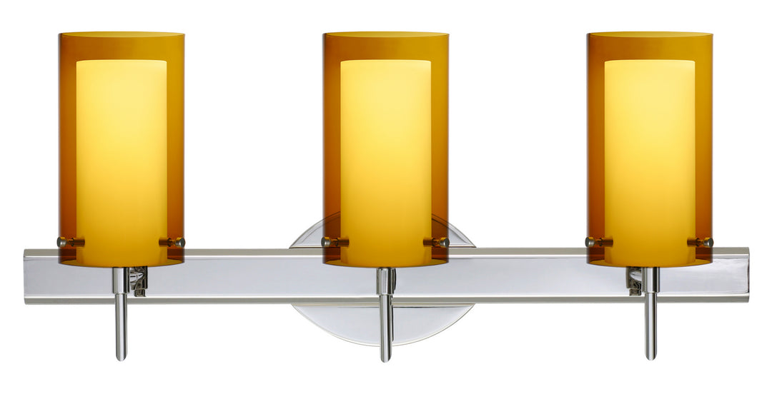Besa Pahu 3SW-G44007-CR Bath Vanity Light 23 in. wide - Chrome