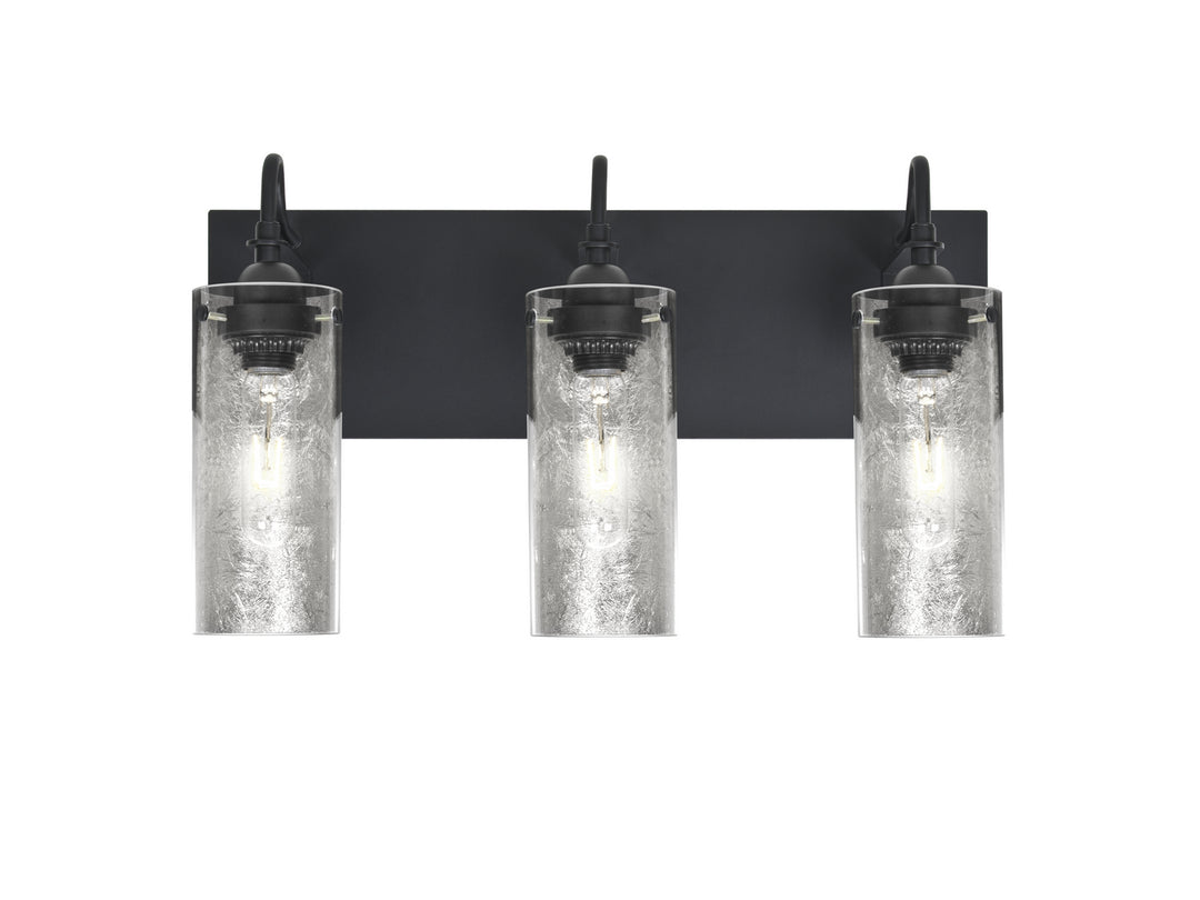 Besa Duke 3WG-DUKESF-BK Bath Vanity Light 20 in. wide - Black