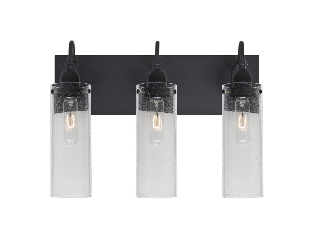 Besa Juni 3WG-JUNI10CL-BK Bath Vanity Light 20 in. wide - Black