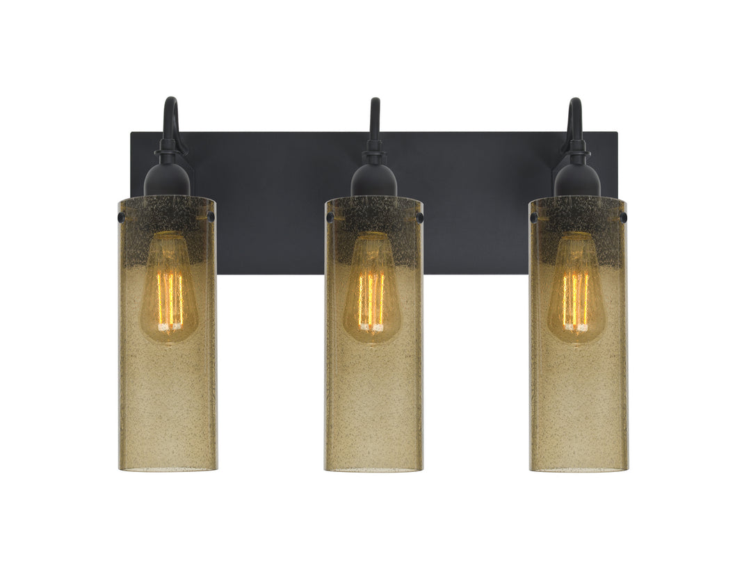 Besa Juni 3WG-JUNI10LT-EDIL-BK Bath Vanity Light 20 in. wide - Black