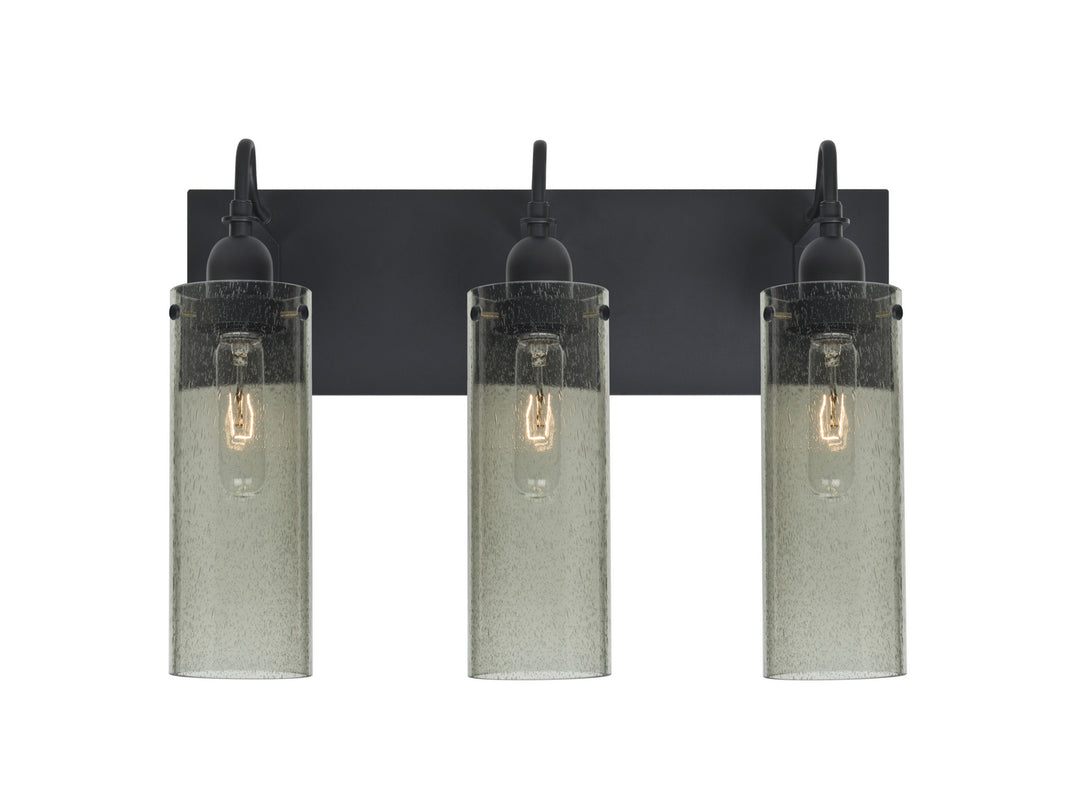 Besa Juni 3WG-JUNI10MS-BK Bath Vanity Light 20 in. wide - Black