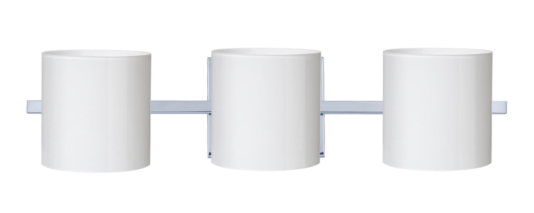 Besa Pogo 3WS-718006-CR Bath Vanity Light 23 in. wide - Chrome