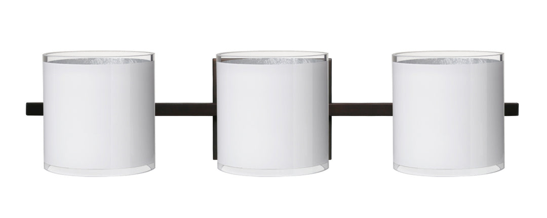 Besa Pogo 3WS-7180SF-BR Bath Vanity Light 23 in. wide - Bronze