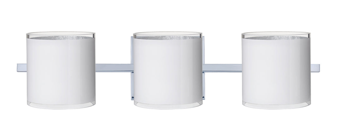 Besa Pogo 3WS-7180SF-CR Bath Vanity Light 23 in. wide - Chrome