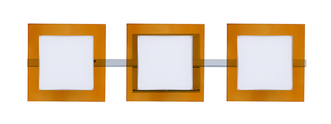 Besa Alex 3WS-7735TG-CR Bath Vanity Light 23 in. wide - Chrome