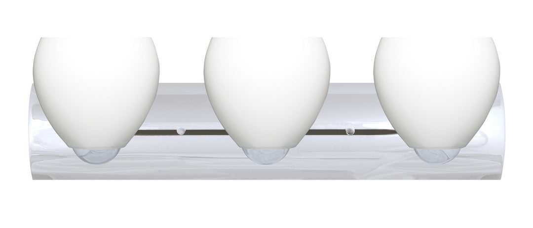 Besa Bolla 3WZ-412207-LED-CR Bath Vanity Light 23 in. wide - Chrome