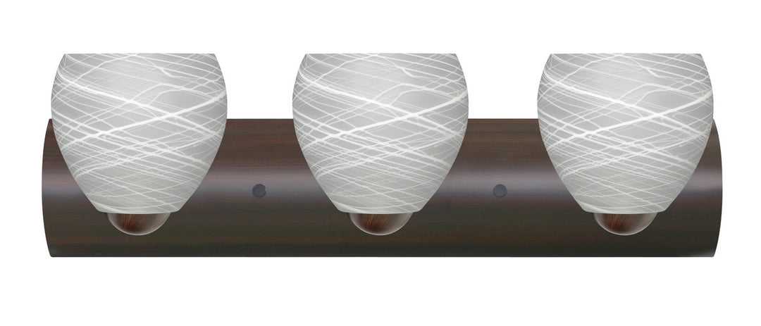 Besa Bolla 3WZ-412260-LED-BR Bath Vanity Light 23 in. wide - Bronze