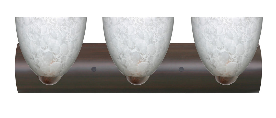 Besa Sasha 3WZ-757219-LED-BR Bath Vanity Light 23 in. wide - Bronze