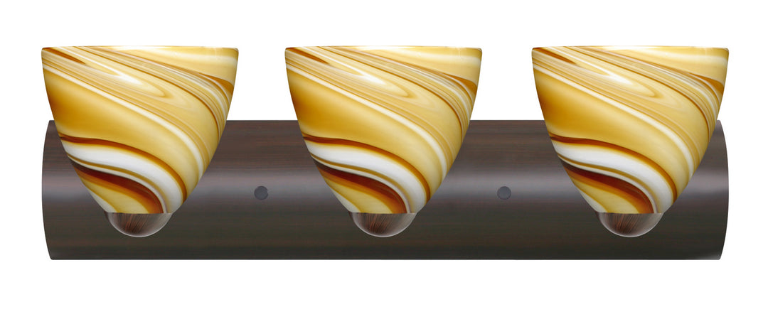 Besa Sasha 3WZ-7572HN-LED-BR Bath Vanity Light 23 in. wide - Bronze