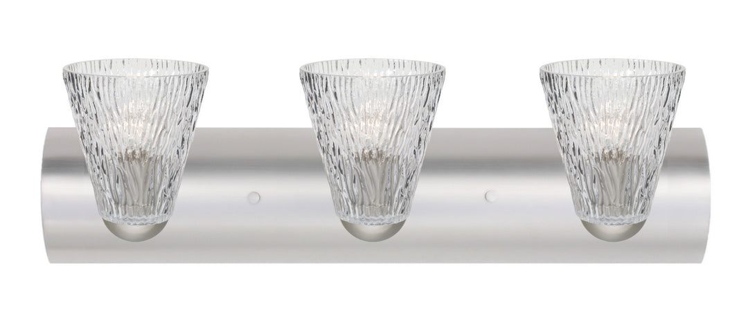 Besa Nico 3WZ-NICO5CL-LED-SN Bath Vanity Light 23 in. wide - Satin Nickel