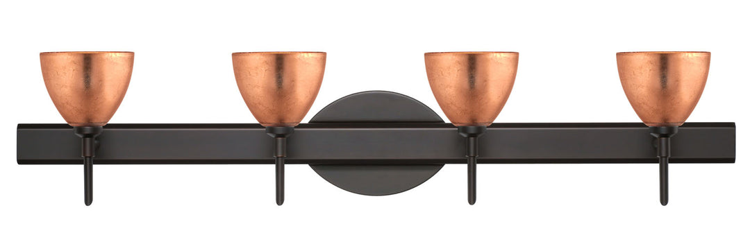 Besa Divi 4SW-1758CF-BR Bath Vanity Light 31 in. wide - Bronze