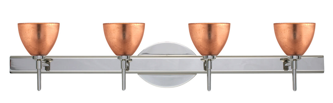 Besa Divi 4SW-1758CF-CR Bath Vanity Light 31 in. wide - Chrome