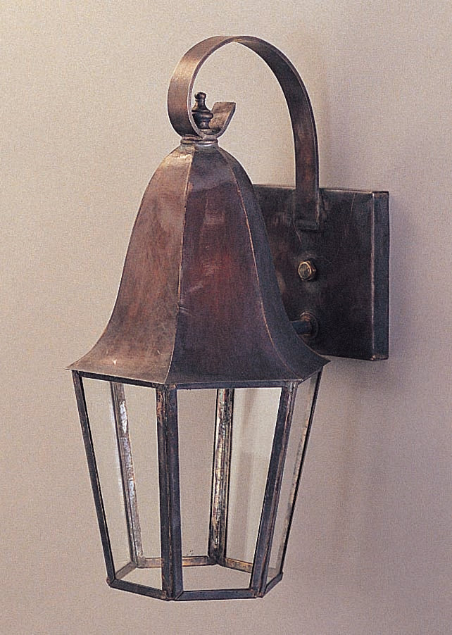 Genie House Lighting 15301DBC Iris One Light Wall Mount Outdoor Bronze / Dark