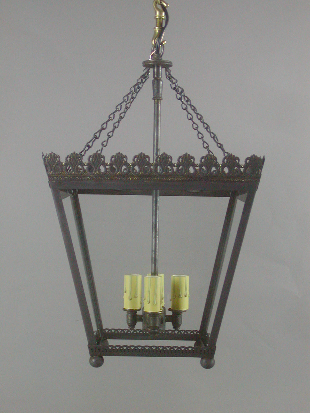 Genie House Lighting 15513DBC Princess Four Light Pendant Outdoor Brass - Antique