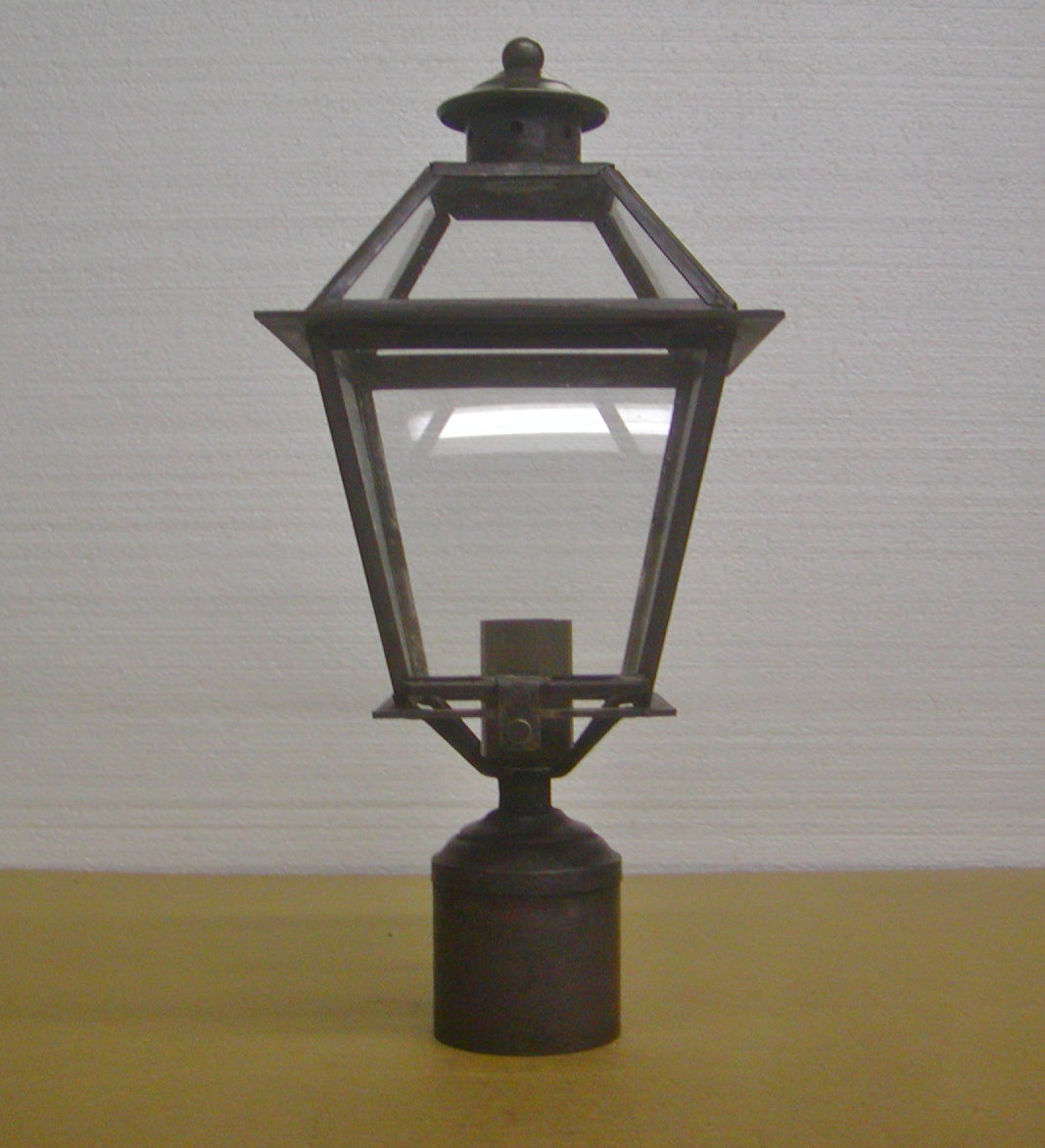 Genie House Lighting 91402DCC Kojan One Light Post Mount Outdoor Copper/Antique/Verde