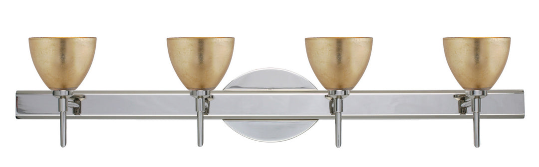 Besa Divi 4SW-1758GF-CR Bath Vanity Light 31 in. wide - Chrome