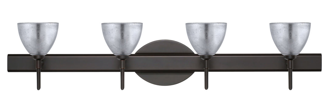 Besa Divi 4SW-1758SF-BR Bath Vanity Light 31 in. wide - Bronze
